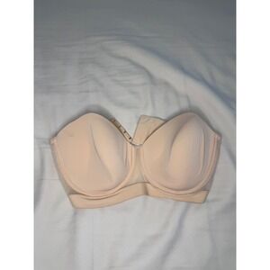 LIVELY Strapless Nude‎ Bra 38DD Lightly Padded Convertible